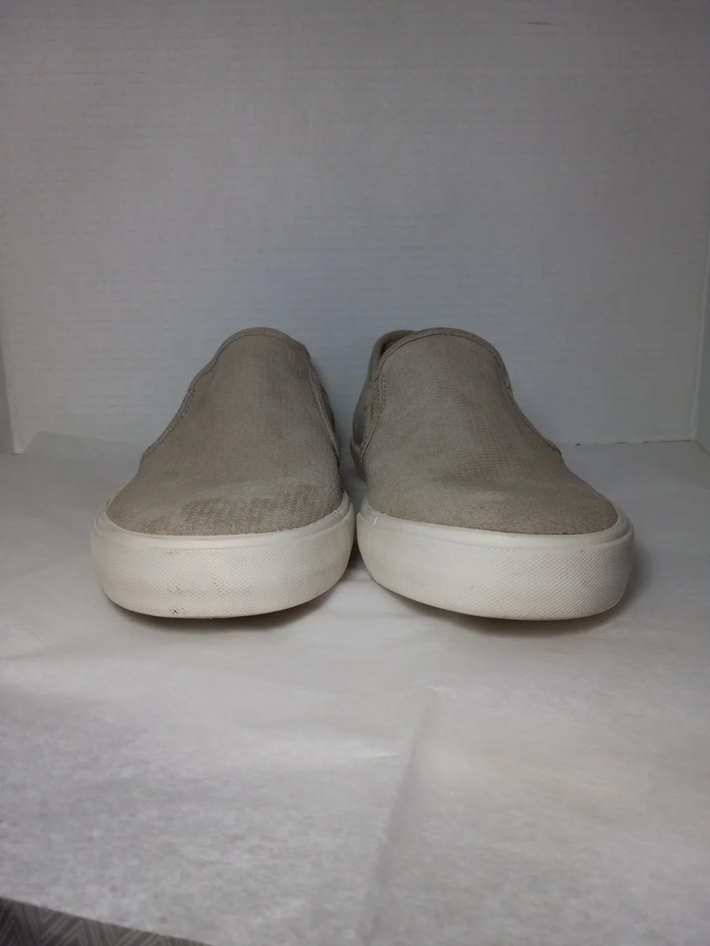 Frye Men's Slip-On Suede Loafers - Taupe Size 9